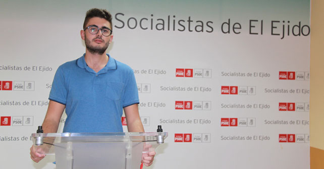 Federico Galdeano, secretario general de Juventudes Socialistas de El Ejido