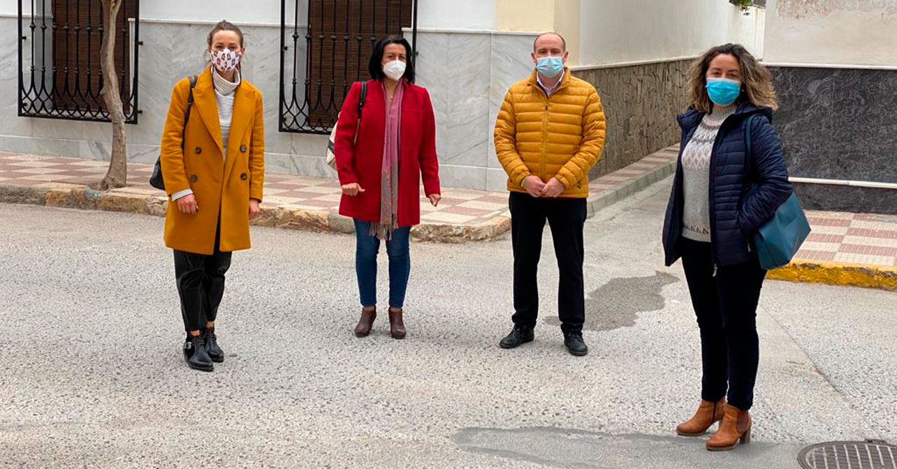 Visita a Cantoria del senador del PSOE de Almería, Antonio Martínez