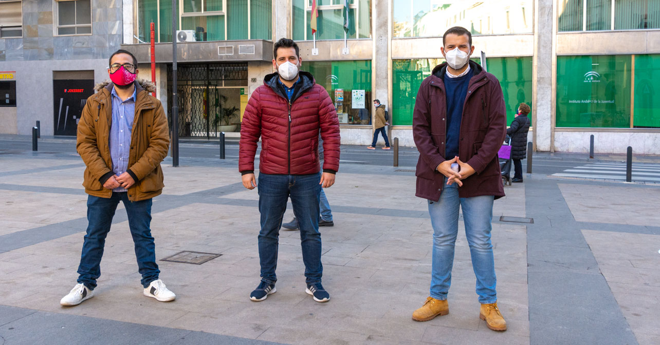 Juan Francisco Garrido, Alejandro Moyano y Álvaro Espina