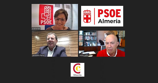 Reunión del PSOE municipal de Almería con la Cámara de Comercio