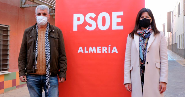 Eusebio Villanueva y Fátima Herrera, concejales del PSOE en el Ayuntamiento de Almería