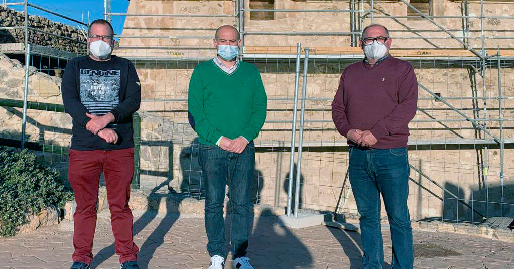 Damián Requena, Antonio Martínez y Luis Cáceres