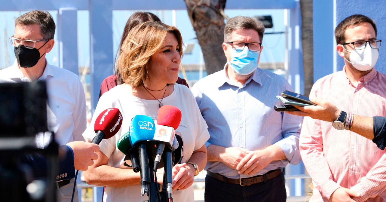 Visita de la secretaria general del PSOE de Andalucía, Susana Díaz, a Almería