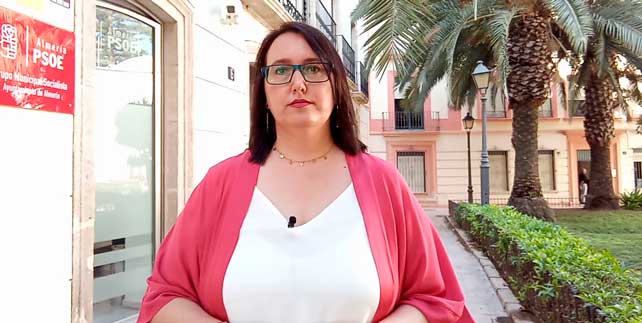 Lidia Compadre, concejal socialista en el Ayuntamiento de Almería