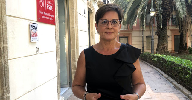 Adriana Valverde, portavoz del PSOE en el Ayuntamiento de Almería