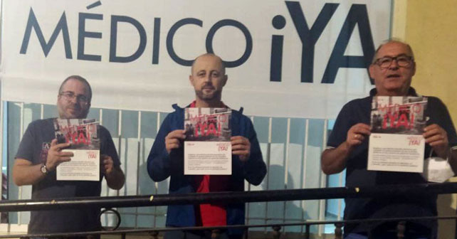 Damián Requena, Ramón Pérez y Luis Miguel Cáceres