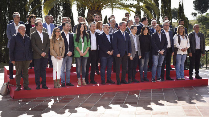 Juan Espadas con alcaldes de grandes municipios