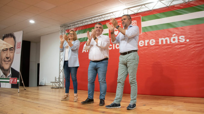 Esperanza Pérez, Santos Cerdán y Juan Antonio Lorenzo