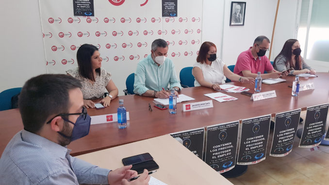 PSOE Momento del encuentro mantenido entre PSOE y UGT