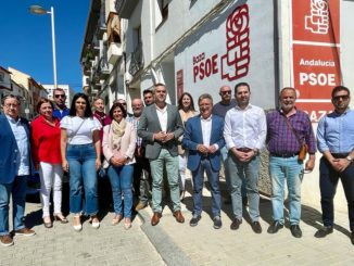 Los socialistas en Baza por la autovía del Almanzora