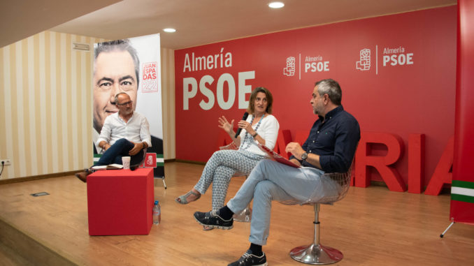 Francisco García, Teresa Ribera y Juan Antonio Lorenzo