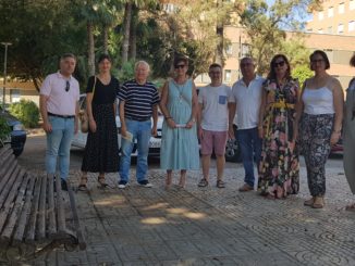 Visita de los concejales del PSOE en el Ayuntamiento de Almería al Zapillo