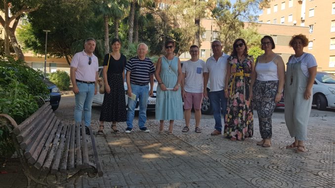 Visita de los concejales del PSOE en el Ayuntamiento de Almería al Zapillo