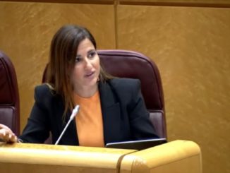 Inés Plaza en el senado