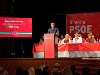 Juan Antonio Lorenzo durante su intervención en el Comité Provincial