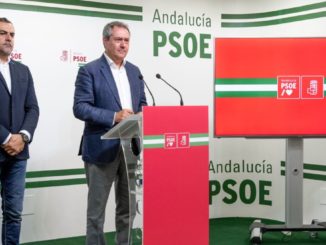 Juan Espadas y Juan Antonio Lorenzo en rueda de prensa