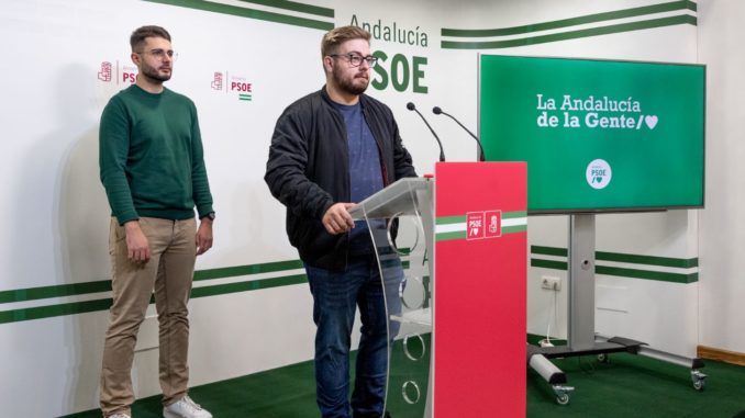 Juventudes Socialistas el Ejido. Jorge Alcalá y Federico Galdeano