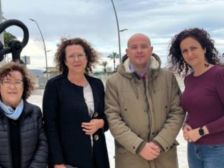 María López y Martínez junto a compañeras socialistas de Garrucha