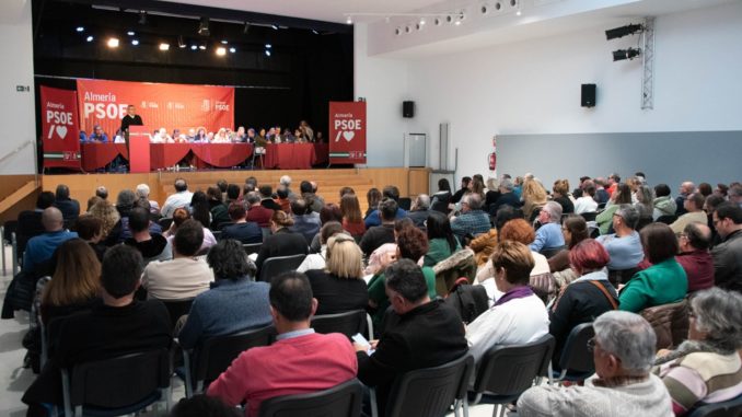 Intervención del secretario general del PSOE de Almería, Juan Antonio Lorenzo, en el Comité Provincial celebrado en Viator