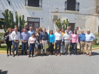 Visita de Ángeles Ferriz a Lubrín