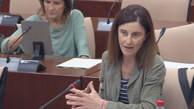 Pilar Navarro hoy en la Comisión de Sanidad del Parlamento Andaluz