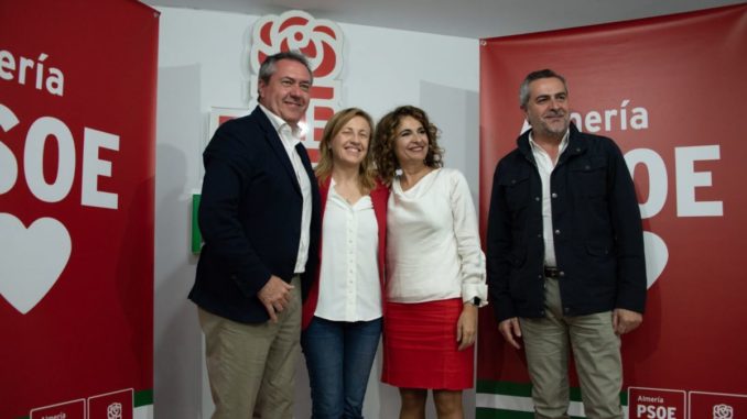 Espadas, Fernández, Montero y Lorenzo en el acto