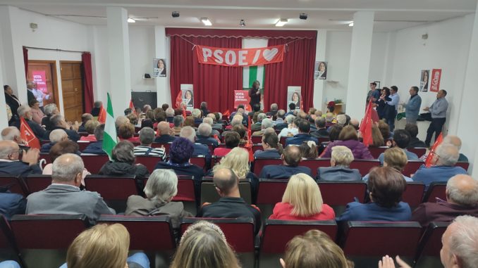 Acto público del PSOE de Vélez-Rubio