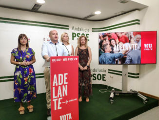 Antonio Martínez interviene junto a las candidatas Inés Plaza, Teresa Piqueras y María Belén Ruiz