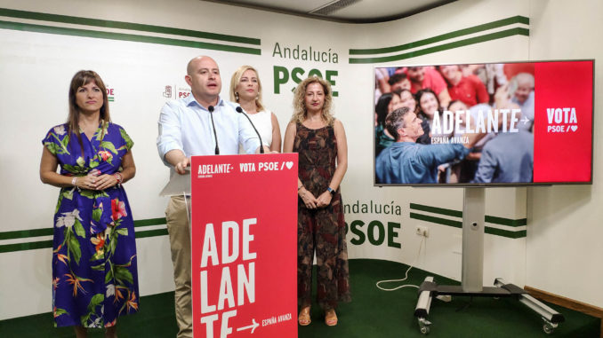 Antonio Martínez interviene junto a las candidatas Inés Plaza, Teresa Piqueras y María Belén Ruiz