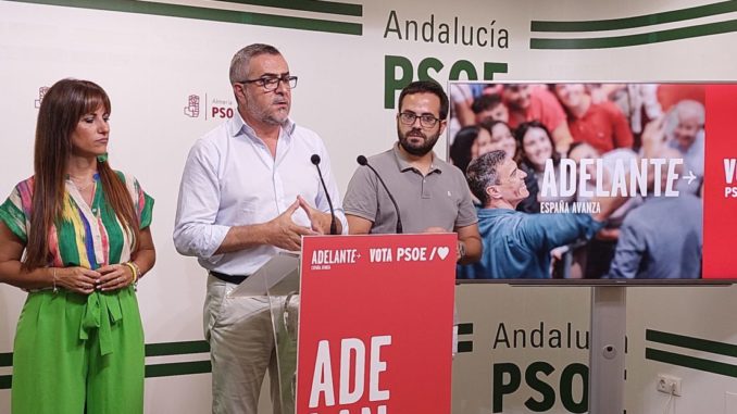 Lorenzo junto a los candidatos al Senado