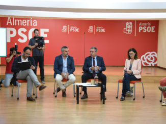 Reunión del secretario general del PSOE de Andalucía, Juan Espadas, con responsables municipales del Almanzora