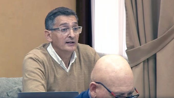 José Luis Sánchez Teruel en comisión parlamentaria