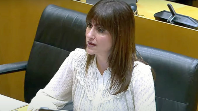 Inés Plaza García en la Comisión de Infancia y Juventud del Congreso