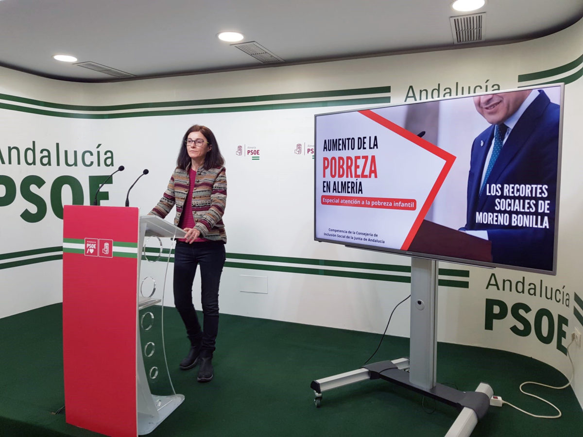 El PSOE alerta de la situación “límite” de la pobreza infantil en Almería y acusa a Juanma Moreno de mirar hacia otro lado