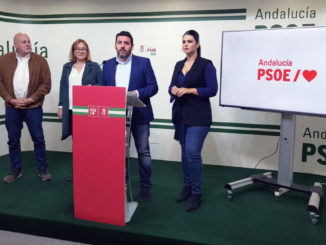 Antonio Gutiérrez, Esperanza Pérez, Juan Manuel Ruiz y Noemí Cruz en rueda de prensa