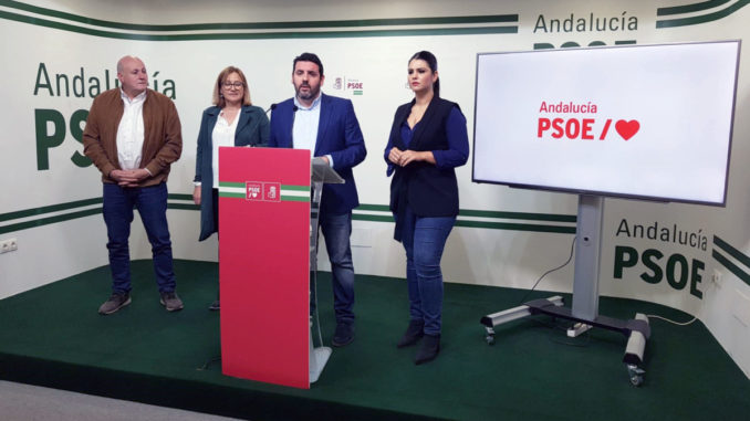 Antonio Gutiérrez, Esperanza Pérez, Juan Manuel Ruiz y Noemí Cruz en rueda de prensa