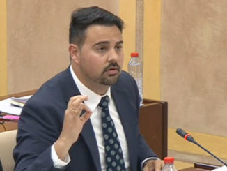 Mateo Hernández en la Comisión de Asuntos europeos del Parlamento de Andalucía