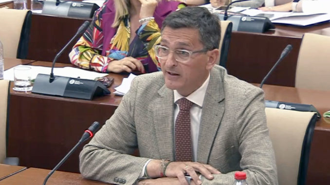 240508 Foto PSOE Almería José Luis Sánchez Teruel en la Comisión de Industria