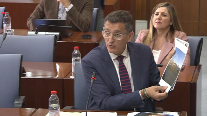 Sánchez Teruel durante la comisión