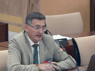 José Luis Sánchez Teruel en la Comisión de Presidencia del Parlamento de Andalucía