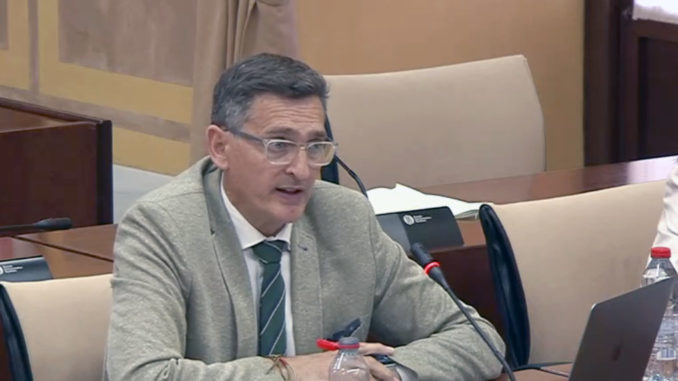 José Luis Sánchez Teruel en la Comisión de Presidencia del Parlamento de Andalucía José Luis Sánchez Teruel en la Comisión de Presidencia del Parlamento de Andalucía