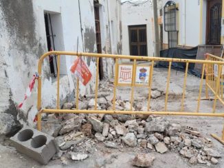 Inmueble de Felix que está siendo derribado