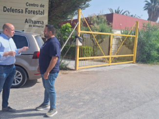 Antonio Martínez y José Miguel Sánchez, en el CEDEFO de Alhama de Almería