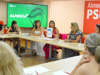 Reunión con responsables de igualdad del PSOE de Almería, sindicatos y entidades feministas