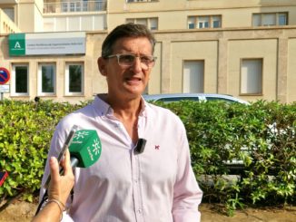 El parlamentario andaluz por el PSOE de Almería, José Luis Sánchez Teruel, en la Bola Azul