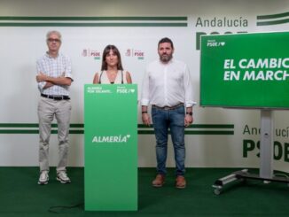 Plaza durante la rueda de prensa