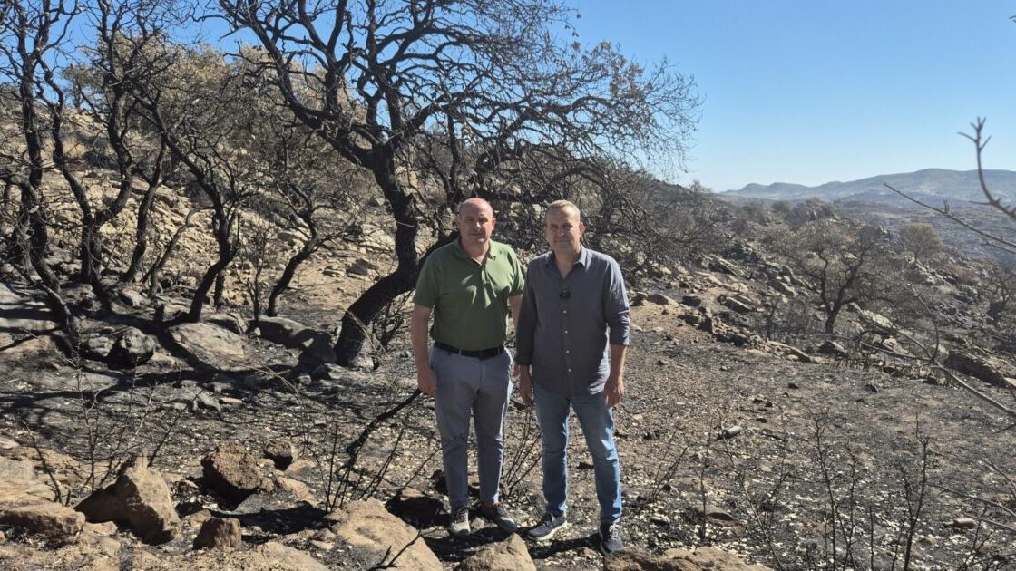 El PSOE exige a Moreno Bonilla depurar todas las responsabilidades en el incendio forestal de Lubrín