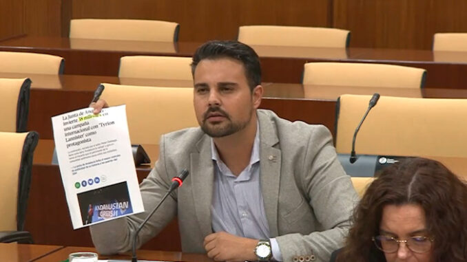 Mateo Hernández durante la Comisión de Justicia Mateo Hernández durante la Comisión de Justicia