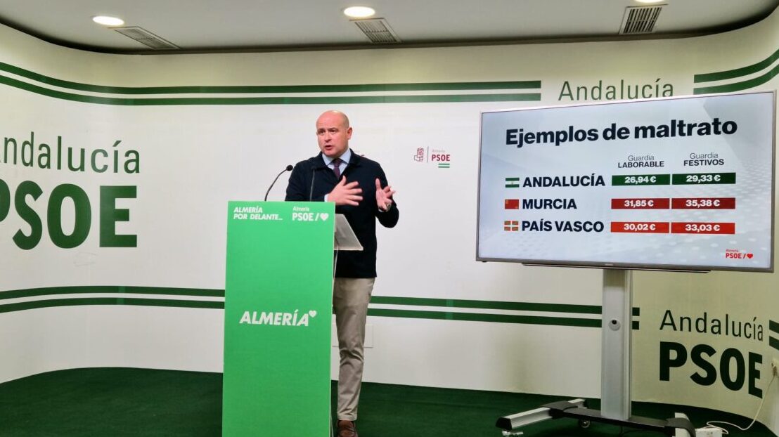 El PSOE denuncia el “desprecio” de Moreno Bonilla hacia los profesionales sanitarios de Almería