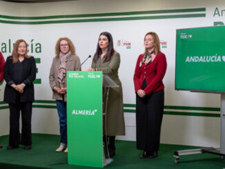 Noemí Cruz junto al resto de diputados provinciales socialistas